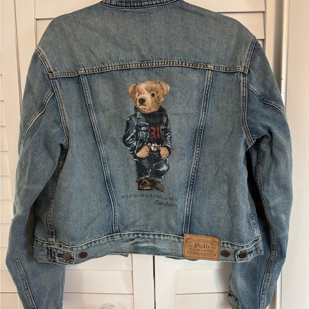 NWOT POLO Ralph Lauren bear denim-jean jacket (discontinued)